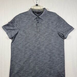 Michael Kors Men’s Grey Space-Dye Polo Shirt